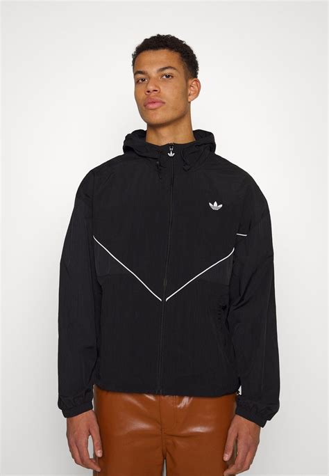 adidas windbreaker schwarz herren|Adidas originals windbreakers.